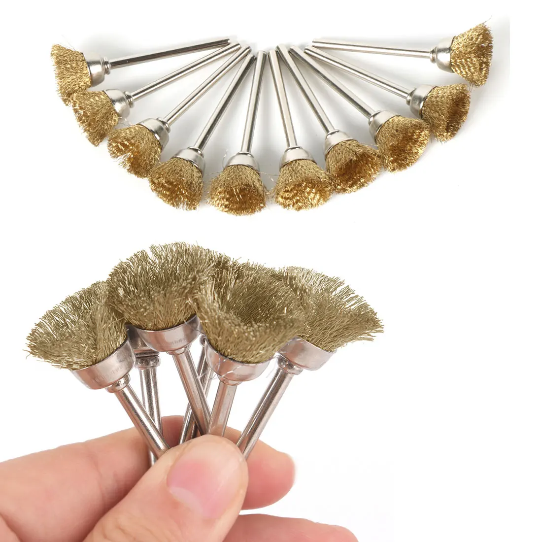 

Copper Wire Brush Wood Carving Root Carving Deburring Core Carving Metal Mold Polishing Grinding Head Electric Grinder Carving