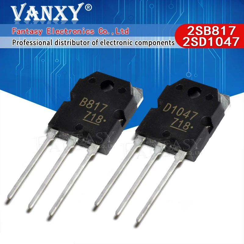 

5 пар 2SB817 2SD1047 TO-3P ( 5 шт. B887 + 5 шт. D1047 ) TO3P