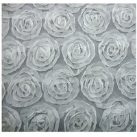 3d three dimensional rose carpet wedding props costume background yarn cloth home furnishing fabric dress fabric