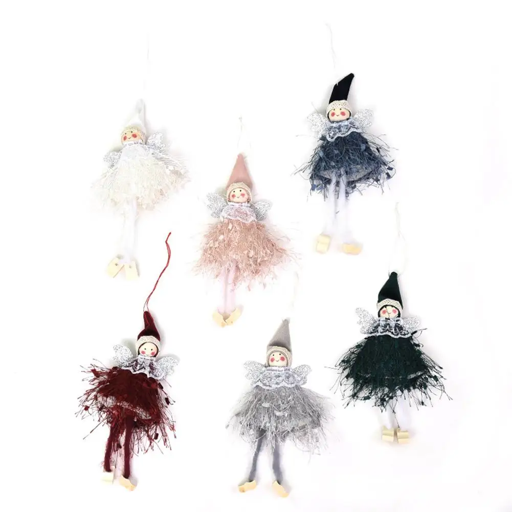 

Christmas decorations Christmas decoration pendants creative cute angel lace pendant ornaments window Christmas tree ornaments