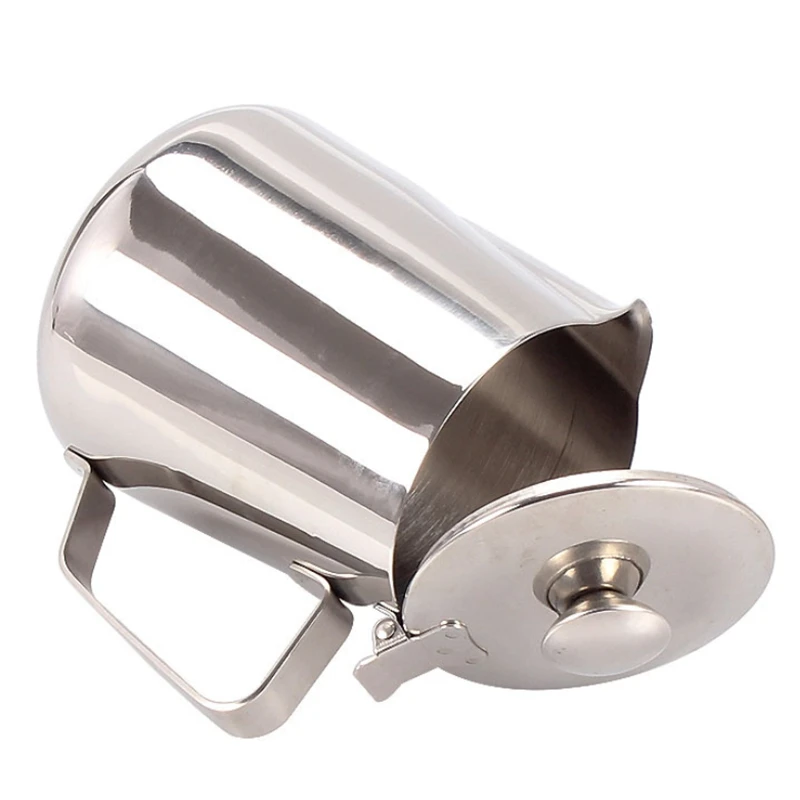 Promotion! Stainless Steel Pull Flower Espresso Frothers Frothing Garland Cup Milk Jug Large Capacity Coffee Pot Used By Inducti | Дом и сад