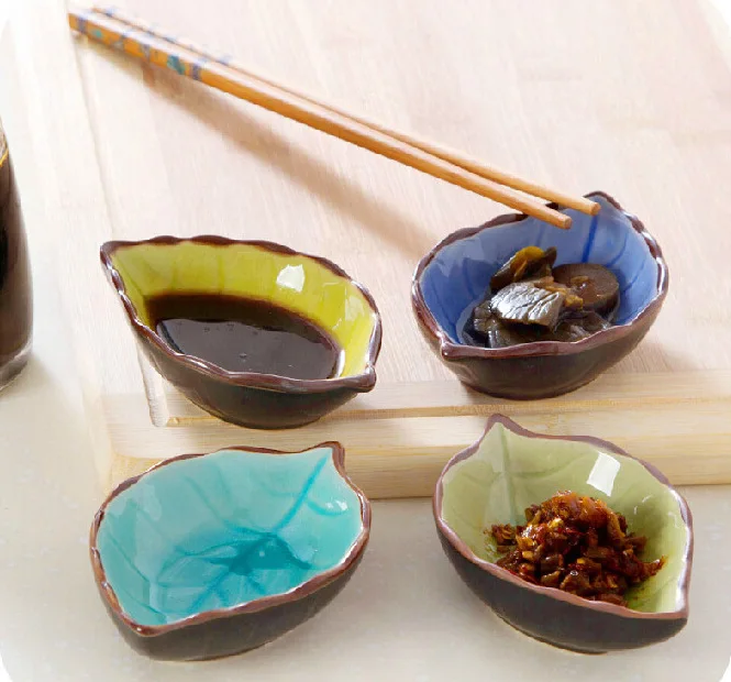 Японский стиль уксус блюдо керамика маленькая тарелка для соевого соуса больше