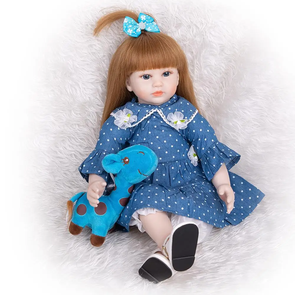 KEIUMI 19 Inch DIY Long Hair Fashion Reborn Baby Dolls Cloth Body Girl Doll Gifts For Children Birthday Xmas Gift | Игрушки и хобби