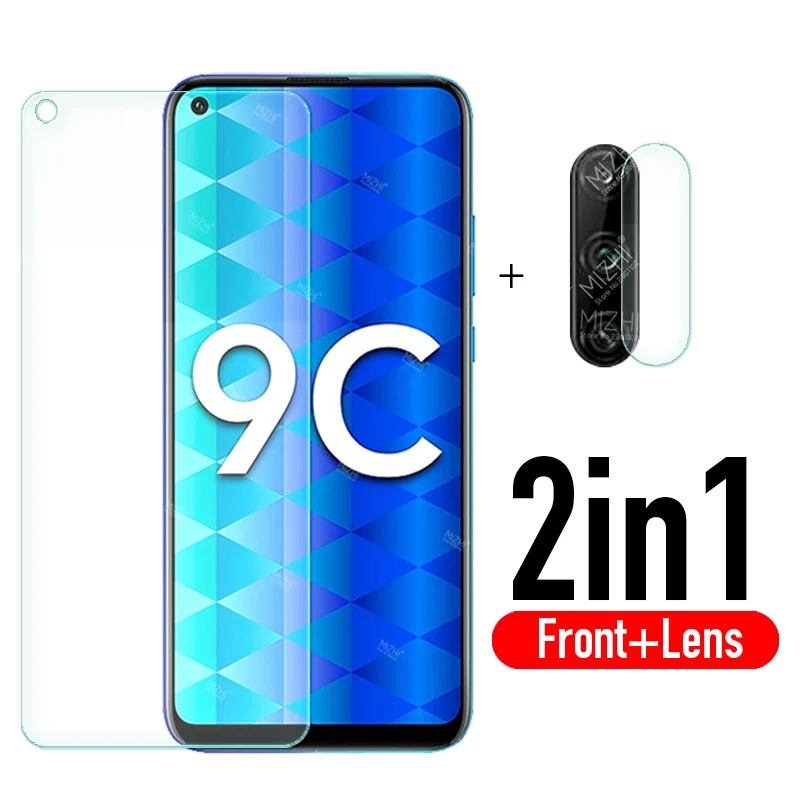 Защитное стекло для honor 9c закаленное Защитная пленка экрана huawei 9 c c9 6 39 huawey onor huwei