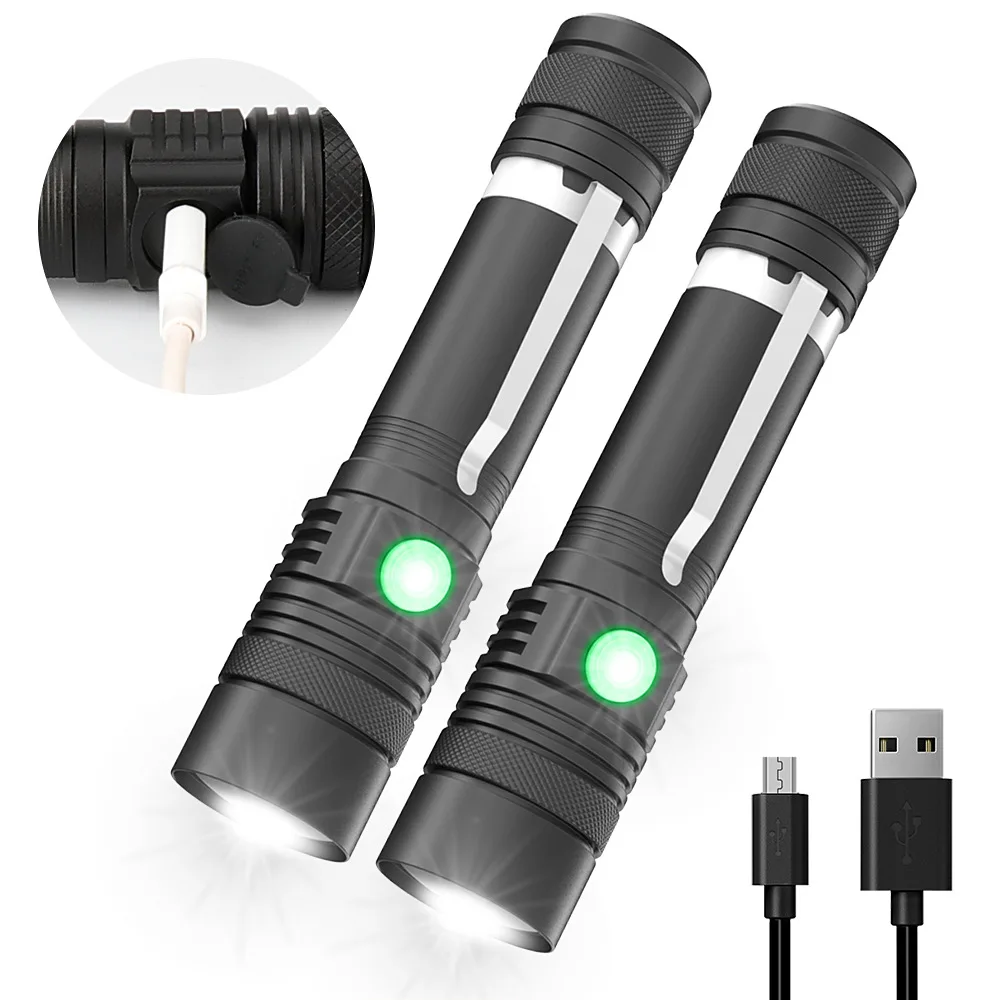 

6000LM XML-T6 Led Flashlight Portable mini Rechargeable ZOOM Torch Waterproof lamp Fishing light Camping lantern Torches