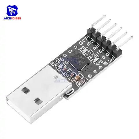Модуль последовательного преобразователя diymore CP2102 USB 2,0 в TTL UART, 6 контактов, STC, заменяет модуль адаптера FT232 для Arduino 3,3 В/5 В
