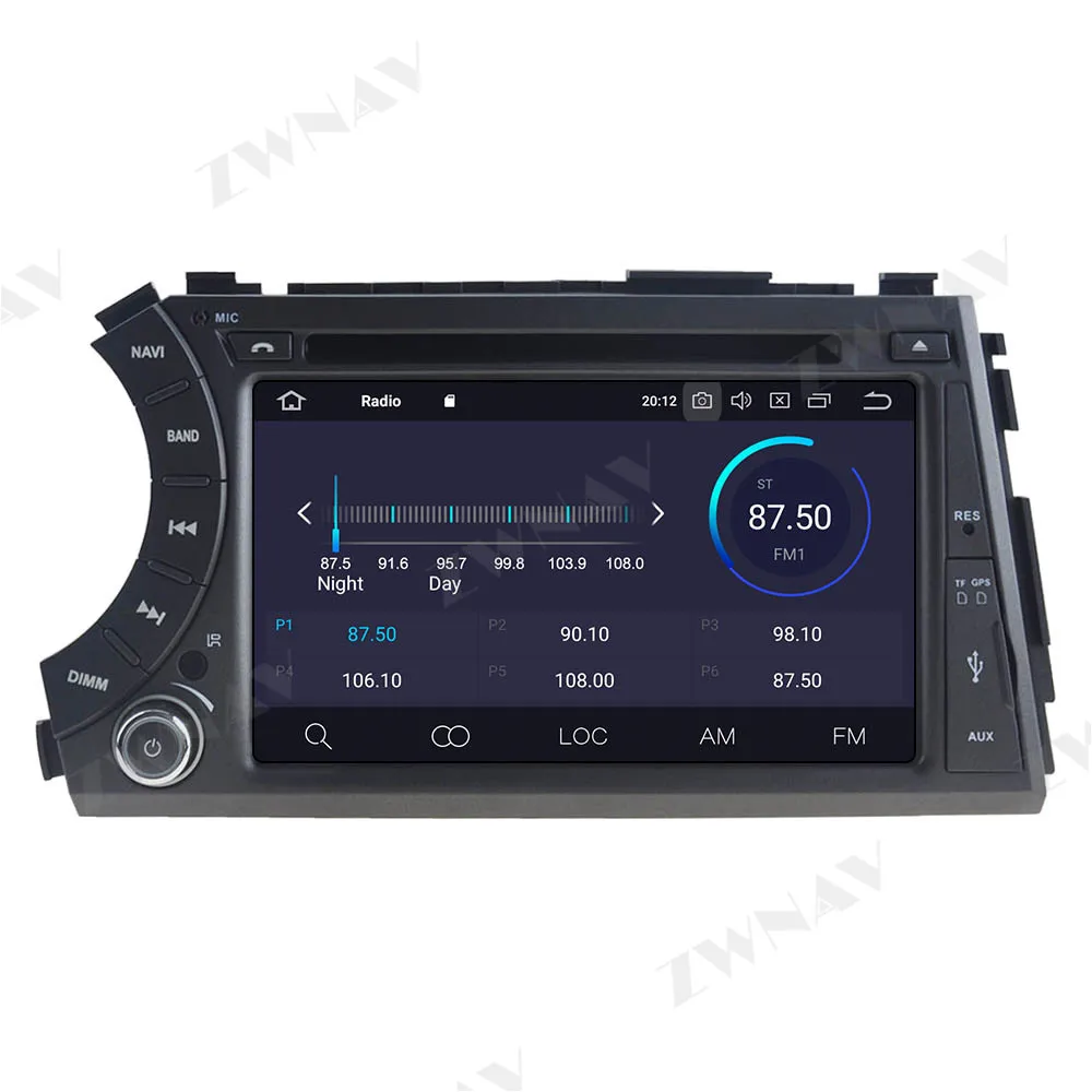 Автомобильный мультимедийный плеер Android 10 0 GPS для Ssangyong Kyron Actyon Micro 2005 + Радио аудио