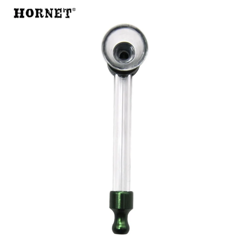 HORNET стеклянные курительные трубки 15 мм Стеклянная Чаша металлическая