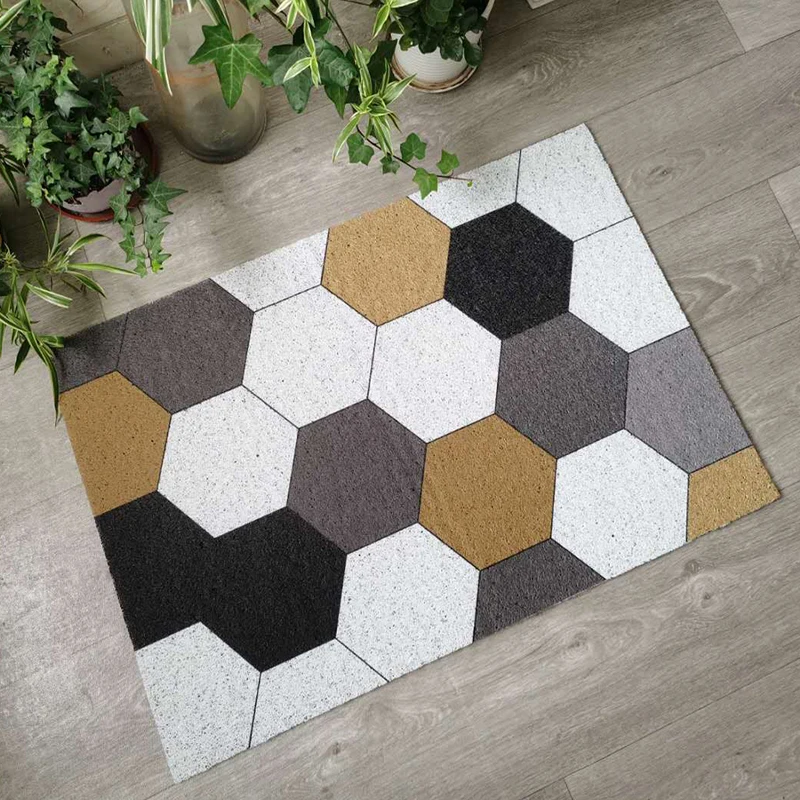 CINLAN Коврики для дома полиградиентный защитный ковер с узором в прихожей 60*120