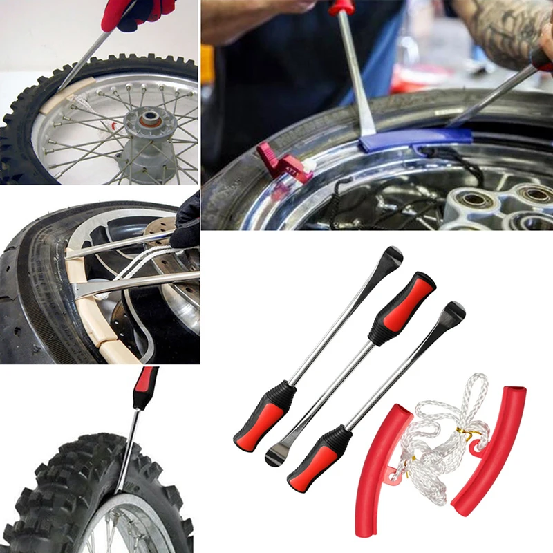 Мотоцикл шины для велосипеда изменение рычаги автомобиля ложка комплект шин