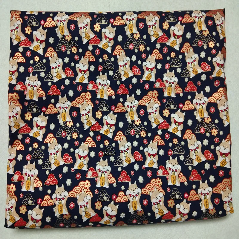 Ткань хлопковая с золотым тиснением 50x140 см в стиле пэчворк | Дом и сад