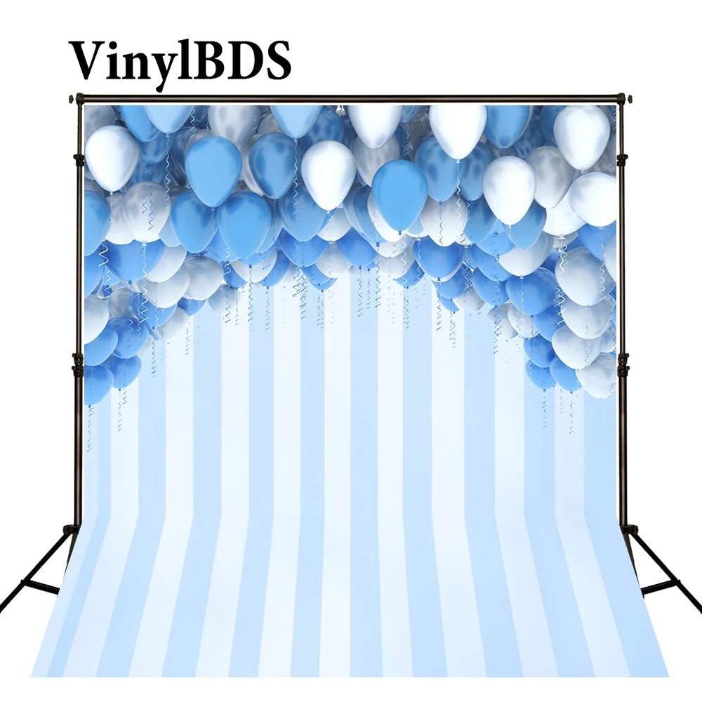 VinylBDS фоны воздушный шар фон синий Дети День рождения фотографии дети фото для