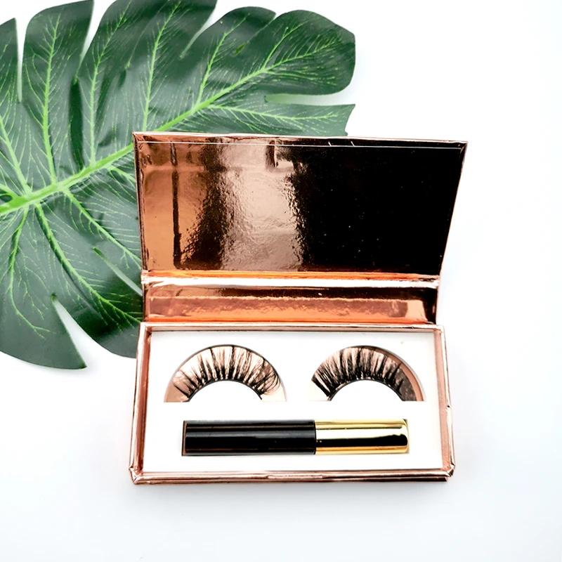 

HeiHeishangpin OEM Wholesale 3D False Mink Eyelashes Magnetic Eyeliner Lashes Waterproof Liguid Eyeliner Private Label Box Packa