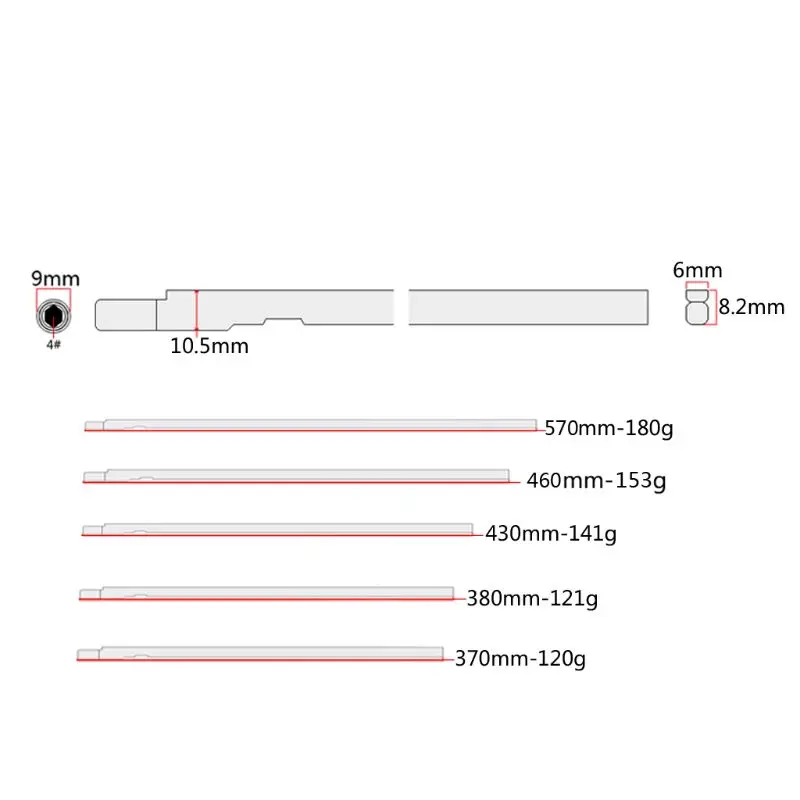 

2pcs/set 370mm GH152 Guitar Action Truss Rod with Wrench 2 Way Adjustment