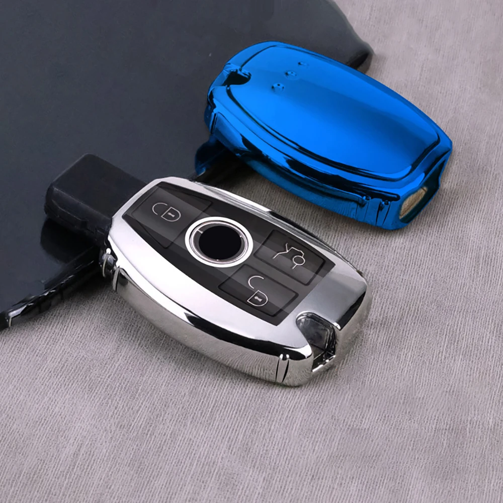 

Soft TPU Car Remote Key Cover Case For Mercedes Benz W124 W176 W202 W203 W204 W205 W210 W211 W212 Car Smart Key Accessories Fob
