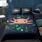 Комплект постельного белья с животными Axolotl, роскошные милые одеяла и одеяло для домашних животных, одинарный и двойной пододеяльник, комплекты детской кроватки в стиле аниме