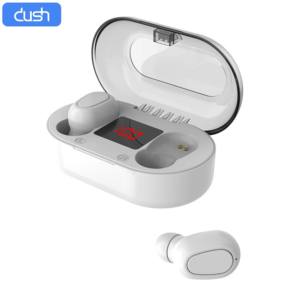 TWS наушники DUSH со светодиодной подсветкой и поддержкой Bluetooth|Наушники гарнитуры| |