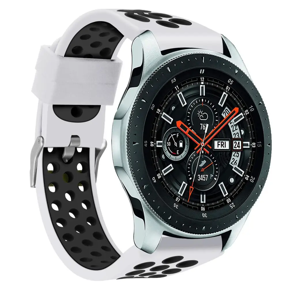 22 мм силиконовый спортивный ремешок для Samsung Galaxy Watch 46 Gear S3 классические часы Huawei