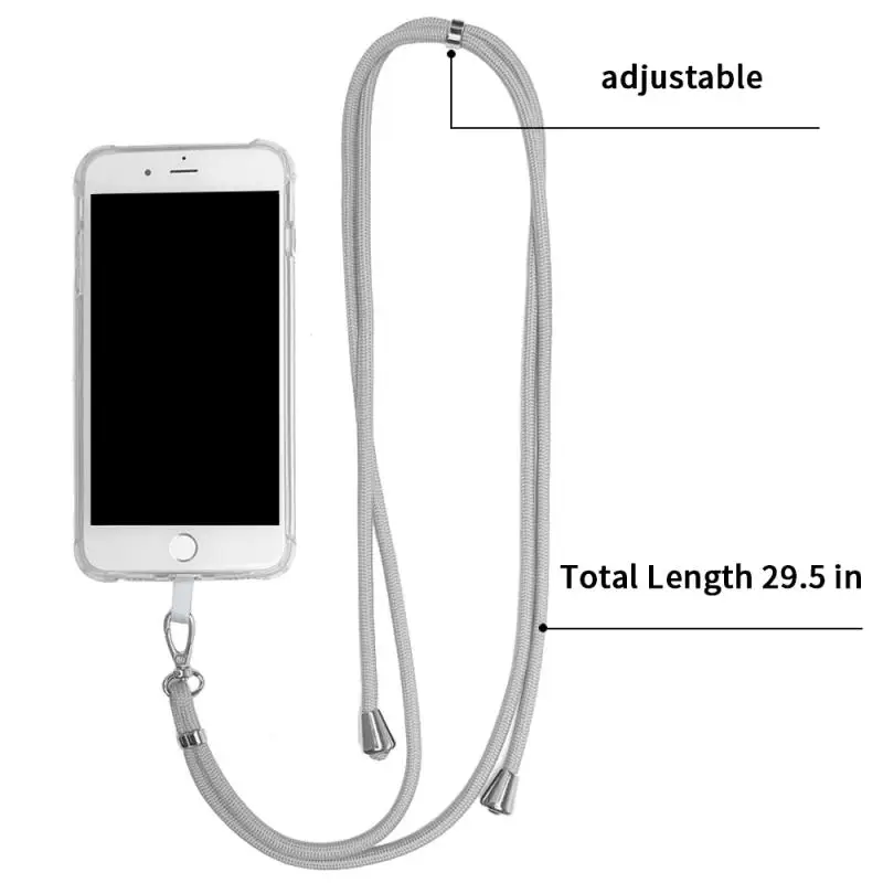 

Universal Phone Lanyard Nylon Sports Strap Neck Rope Mobile Phone Strap Adjustable Anti-lost Lanyard Accessories Dropshipping