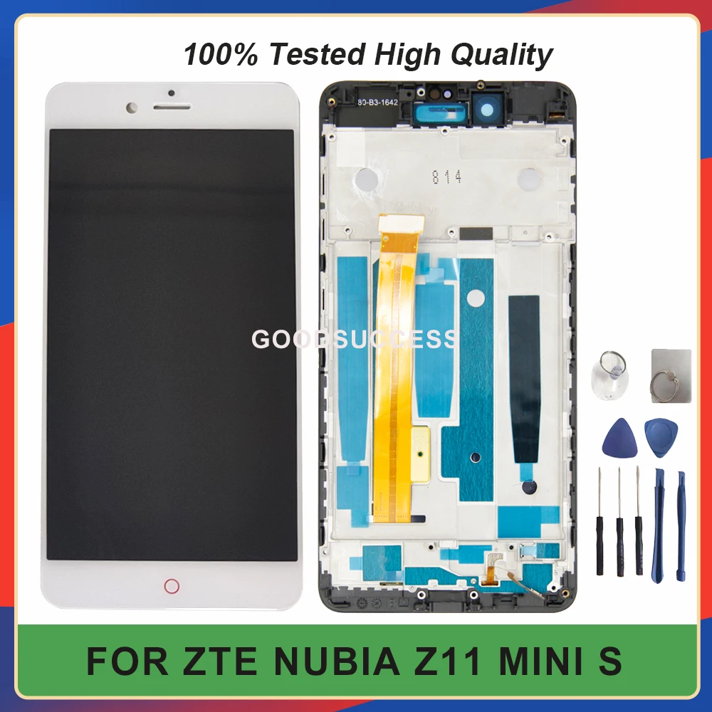 100% протестированный для ZTE Nubia Z11 Mini S Lcd NX549J дисплей сенсорный экран стеклянная