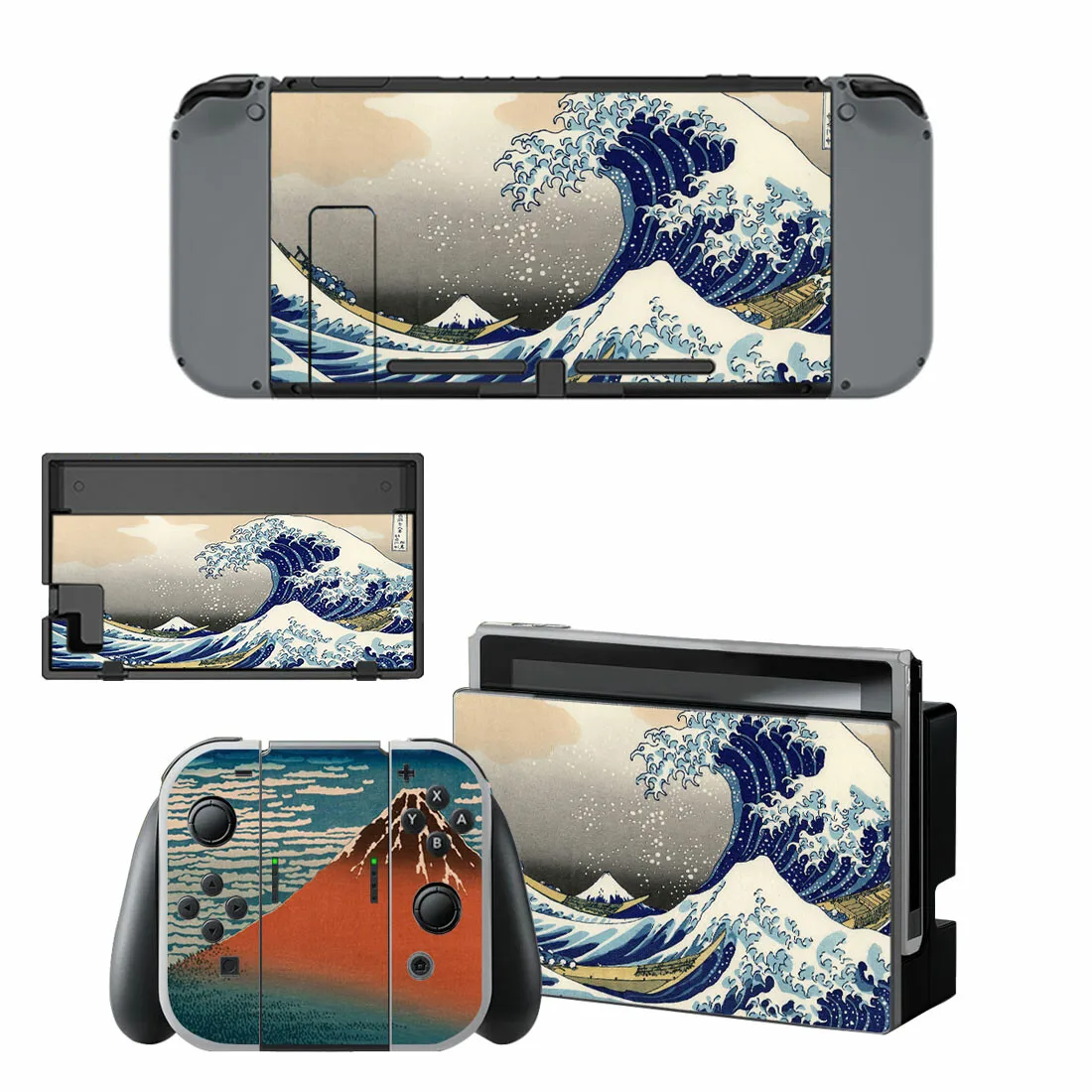 

1 Styles The Sea Wave Style Vinyl Decal Skin Sticker For Nintendo Switch NS NX Console Protector Game Accessoriy NintendoSwitch