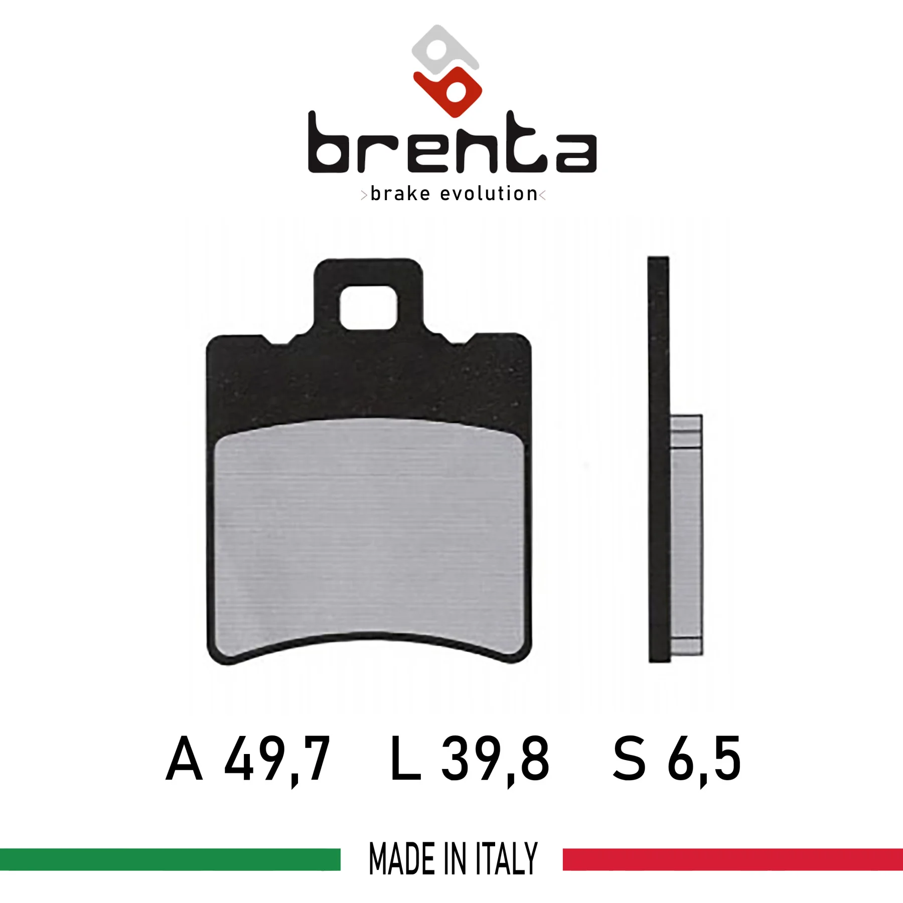 

Brenta FT3010/FA193 Motorcycle Brake Disk Pad Organic for KEEWAY Goccia 50 (2T/4T) (2008-2015) (!! Front!!)