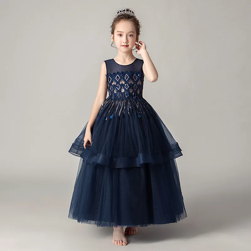 Платье для девочек рождественское платье без рукавов с бантом вечернее