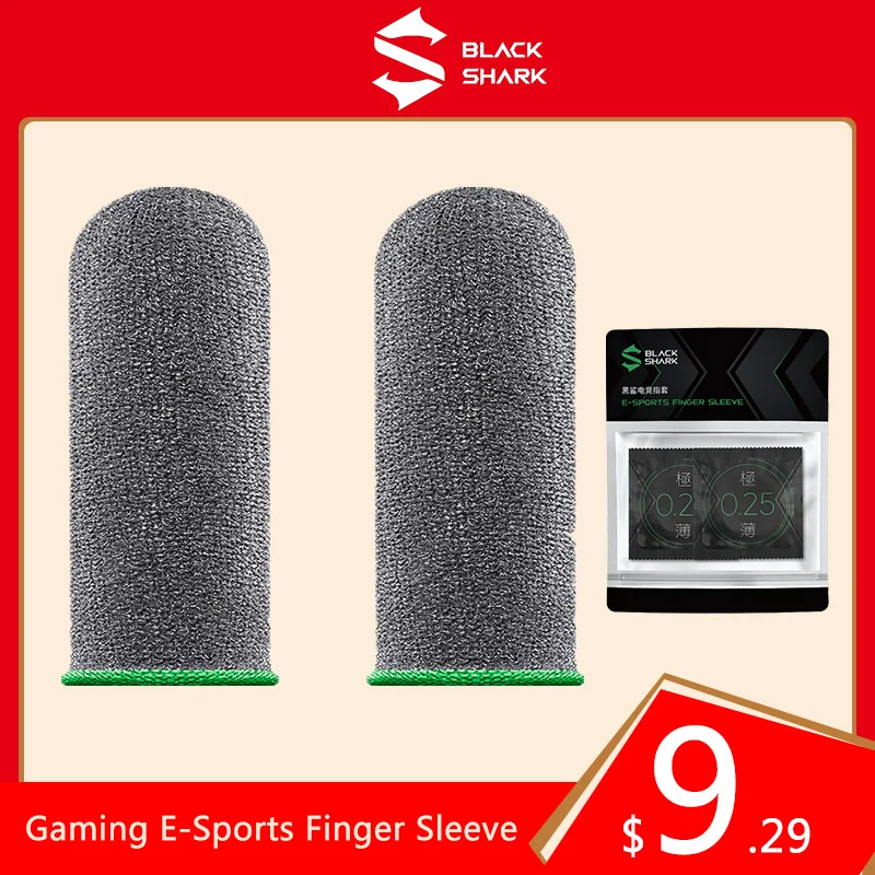 

Original Black Shark PUBG Finger Sleeve Sweatproof Touch Screen Thumb Gloves Professional E-Sports Accessories Game Controller