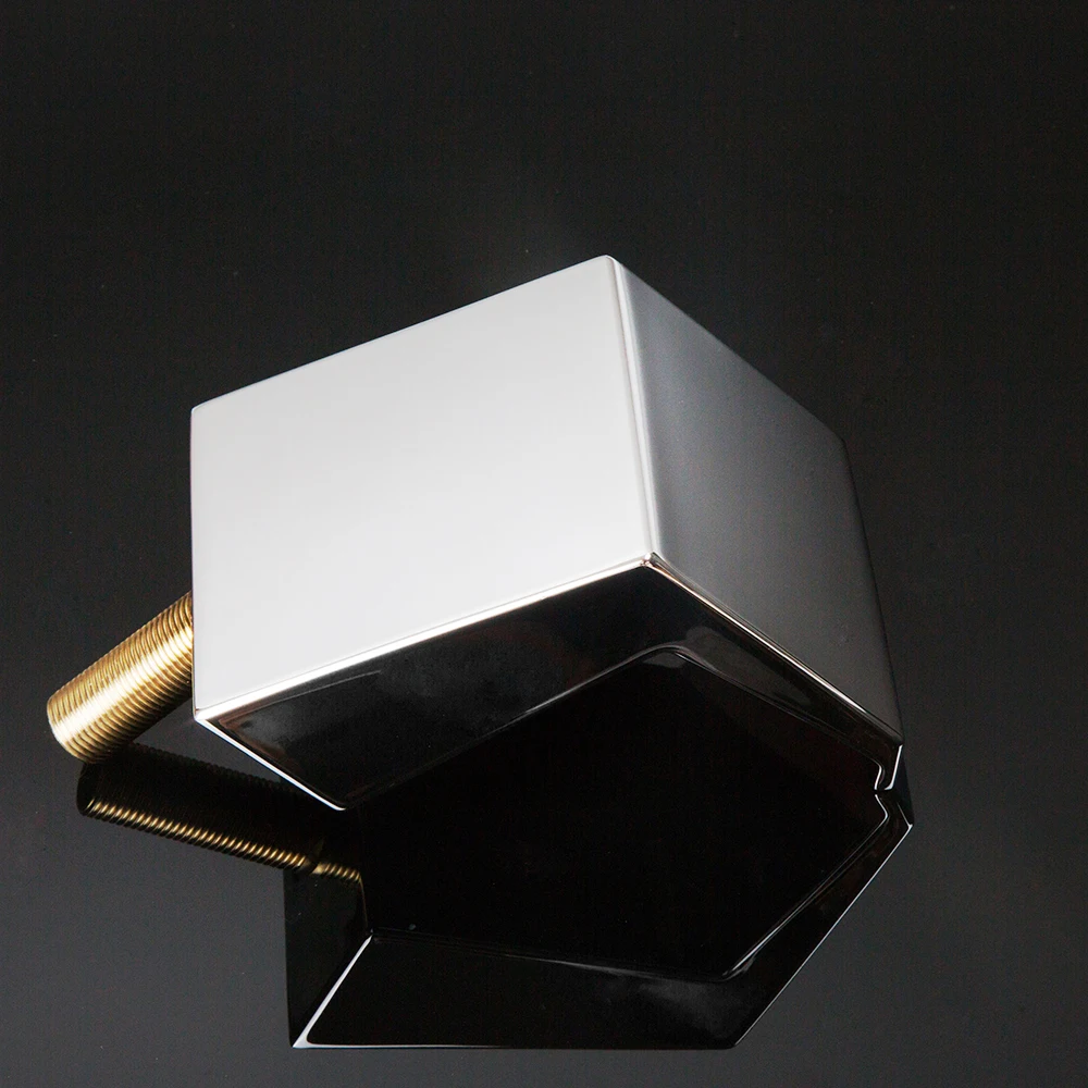 Изогнутый латунный хромированный каскадный смеситель для ванны Водопад ручной