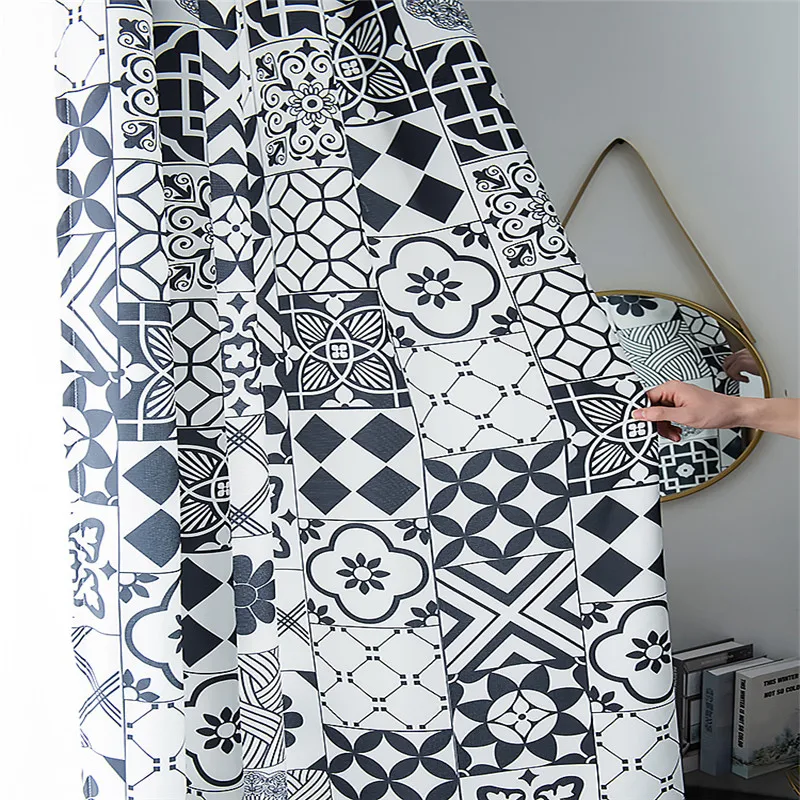 Скандинавская народная занавеска для детской комнаты дизайнерские прозрачные