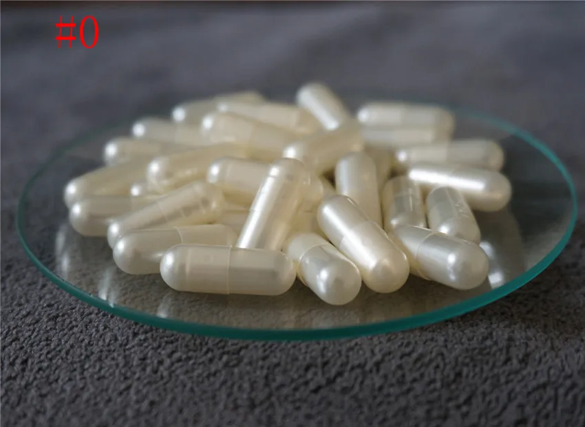 

0# 5000pcs 0 Size High Quality Pearl White Hard Gelatin Capsules,DIY Empty Portable Containers ,Joined or Separated Capsules