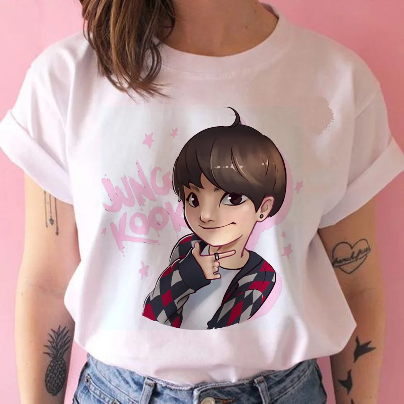 Bangtan/футболка для мальчиков, женская футболка в Корейском стиле, большой размер, kpop, женская футболка ulzzang harajuku JIN SUGA J HOPE JIMIN V JUNGKOOK, футболка