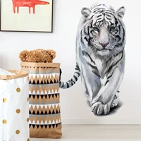 new fierce tiger decorative wall stickers creative wall stickers in childrens living room bedroom pvc wall stickers room decor