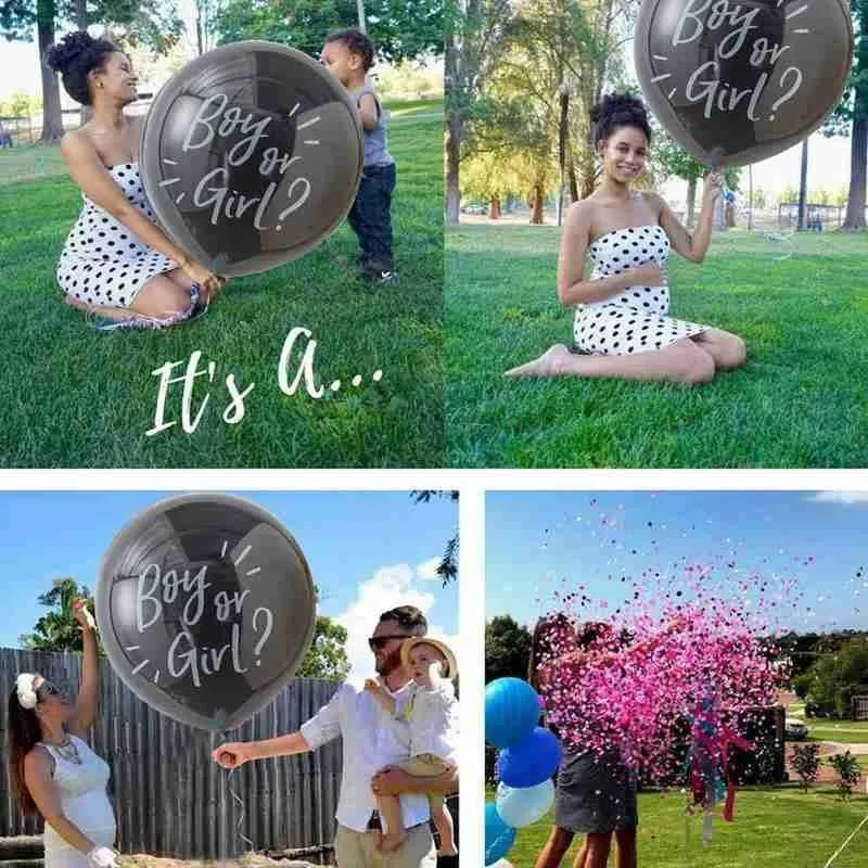 36 дюймов Круглая Пол раскрыть кисточкой воздушный шар &quotКонфетти&quot для