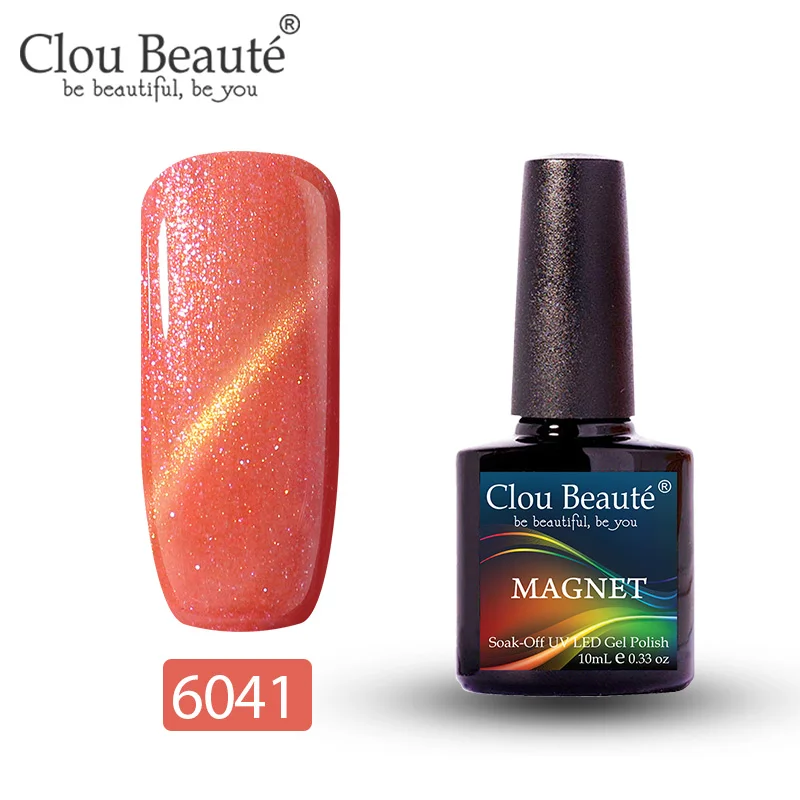 6041 Clou Beaute Гель-лак для кошачьих глаз 46 цветов маникюрный Декор гель лак для ногтей отмачиваемый лак для ногтей 10 мл Полупостоянный лак для ногтей - Цвет: 6041