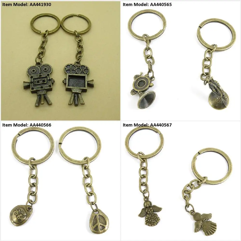 Брелок для ключей проектор биоскоп французский Рог часы мир анти-война знаки