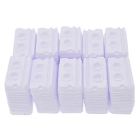 100pcs dental supply adhesive disposable mixing 2 holes trays model white medical