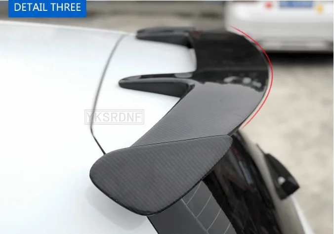 Подходит для Hyundai Veloster универсальный спойлер 2012 13 14 15 2016 года ABS заднее