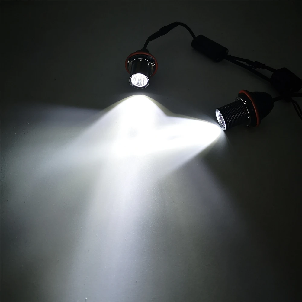 CSCSNL 2Pcs 20W LED Angel Eyes Halo Marker Ring Light Bulb Canbus For BMW E39 E53 E60 E61 E63 E64 E65 E66 E87 525i 530i 545i M5 |