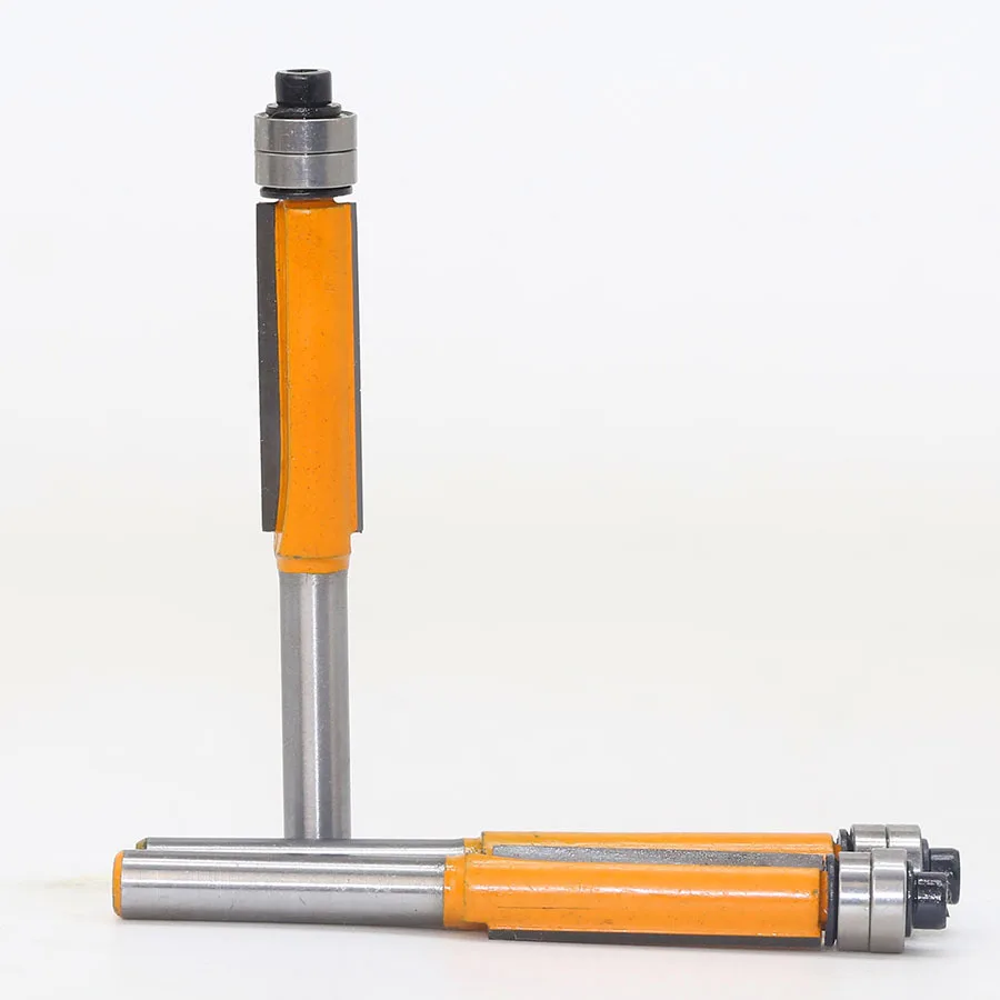 

1/4 6.35mm Shank Flush Trim Router Bit with Bearing Woodworking Template Face Milling Cutter