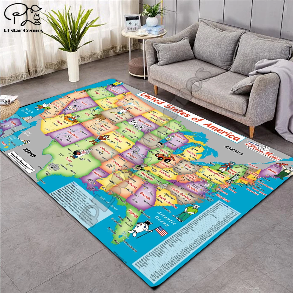 Развивающие пол игровые коврики детская 3D печатанный ковёр прихожей Коврик