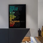 Декор для офиса, настенный художественный Мотивирующий фразы, постер, Вдохновляющие Слова, настенное искусство без боли, без усиления, Картина на холсте, принты без рамки