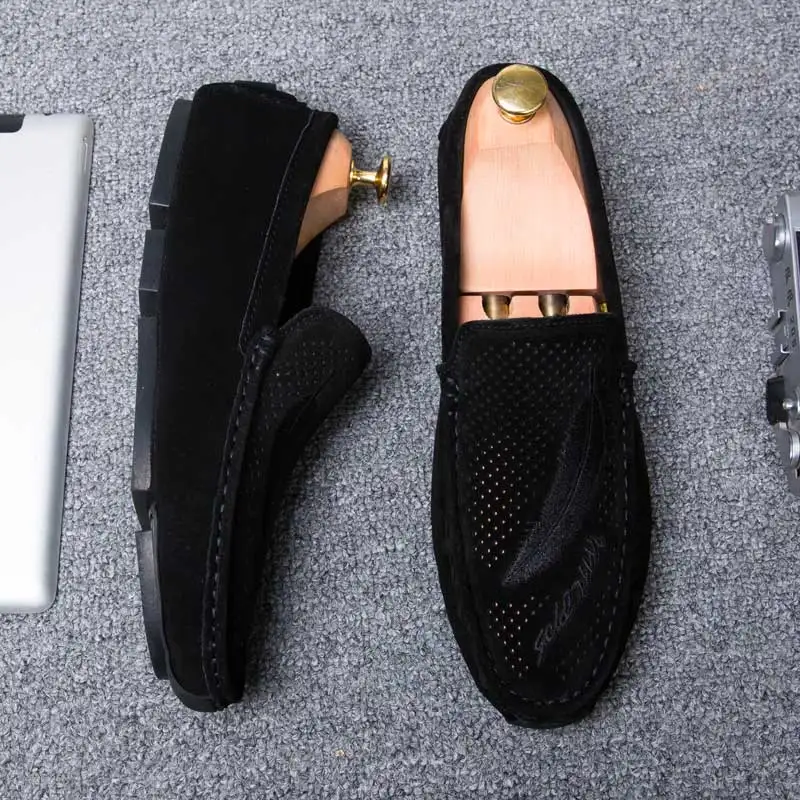Mocassin homme de luxe повседневные лоферы мужская обувь дышащая модные мужские слипоны