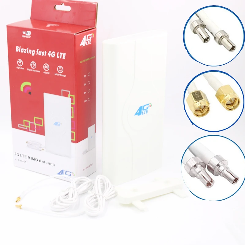Антенна Wi-Fi Lte мобильная антенна разъем SMA CRC9 TS9 усилитель сигнала панельная Mimo