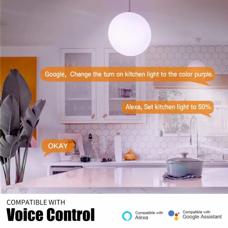 10 Вт умный WiFi светодиодный светильник RGB диммер Интеллектуальный светильник E27/E26/B22 Автоматизация работы с Умной жизнью Tuya для Alexa Google Home