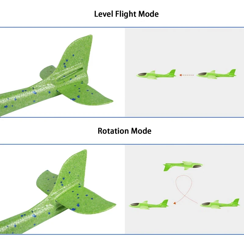 

Airplane Toys Throwing Foam Plane Durable Anti-Collision Flight Mode Glider Plane Outdoor Yard Sport Throwing Foam Plane