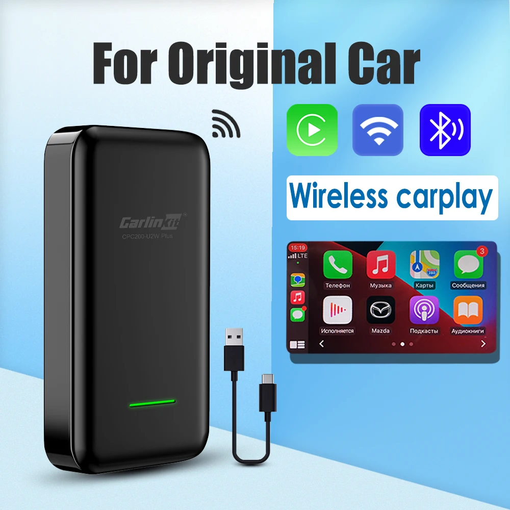 

Apple Carplay Wireless Dongle Carlinkit 3.0 Upgrade Original Car Play iOS Adapter for Mazda Volvo Toyota Mercedes Audi MMI VW
