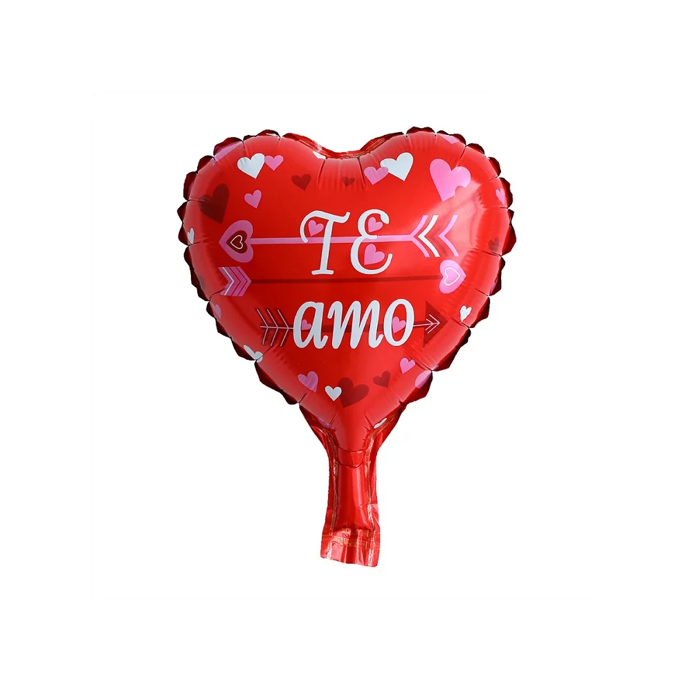 10/30 шт 10 дюймов испанский I Love You Heart TE AMO фольга Воздушные шары Свадьба День