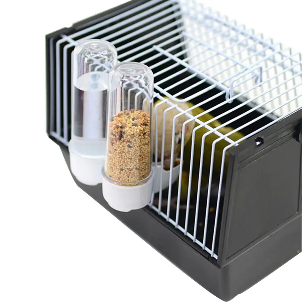 Клетка для птиц портативная клетка попугая птица переноска путешествий с двумя