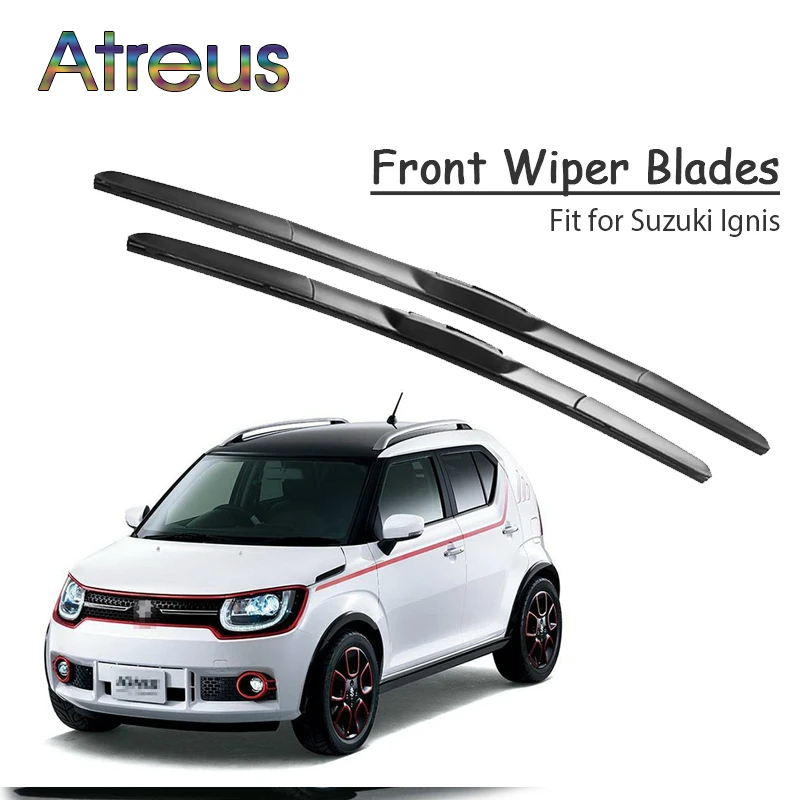 Atreus 2pcs High Quality Long Life Rubber Front Wiper Blades For Suzuki Ignis 2008 2007 2006 2005 2004 2003 Accessories | Автомобили и